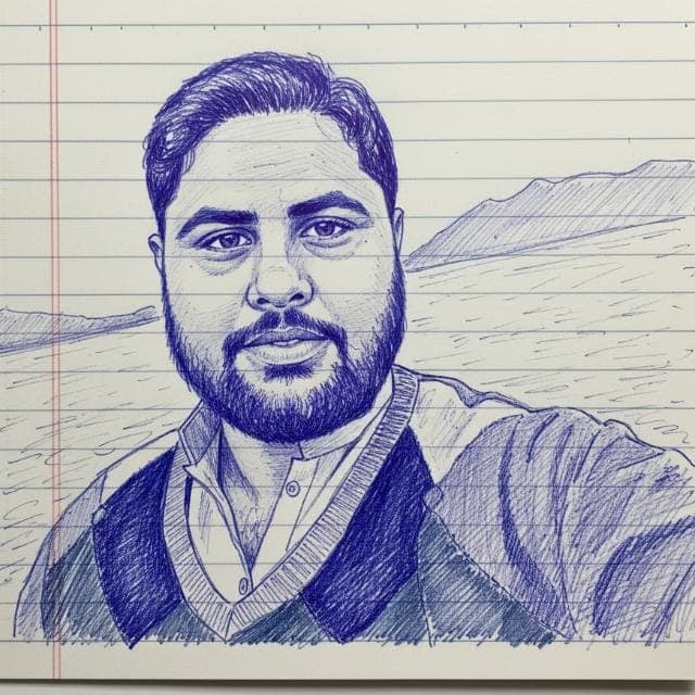 Portrait of current proprietor Muhammad Zakauallah Masood